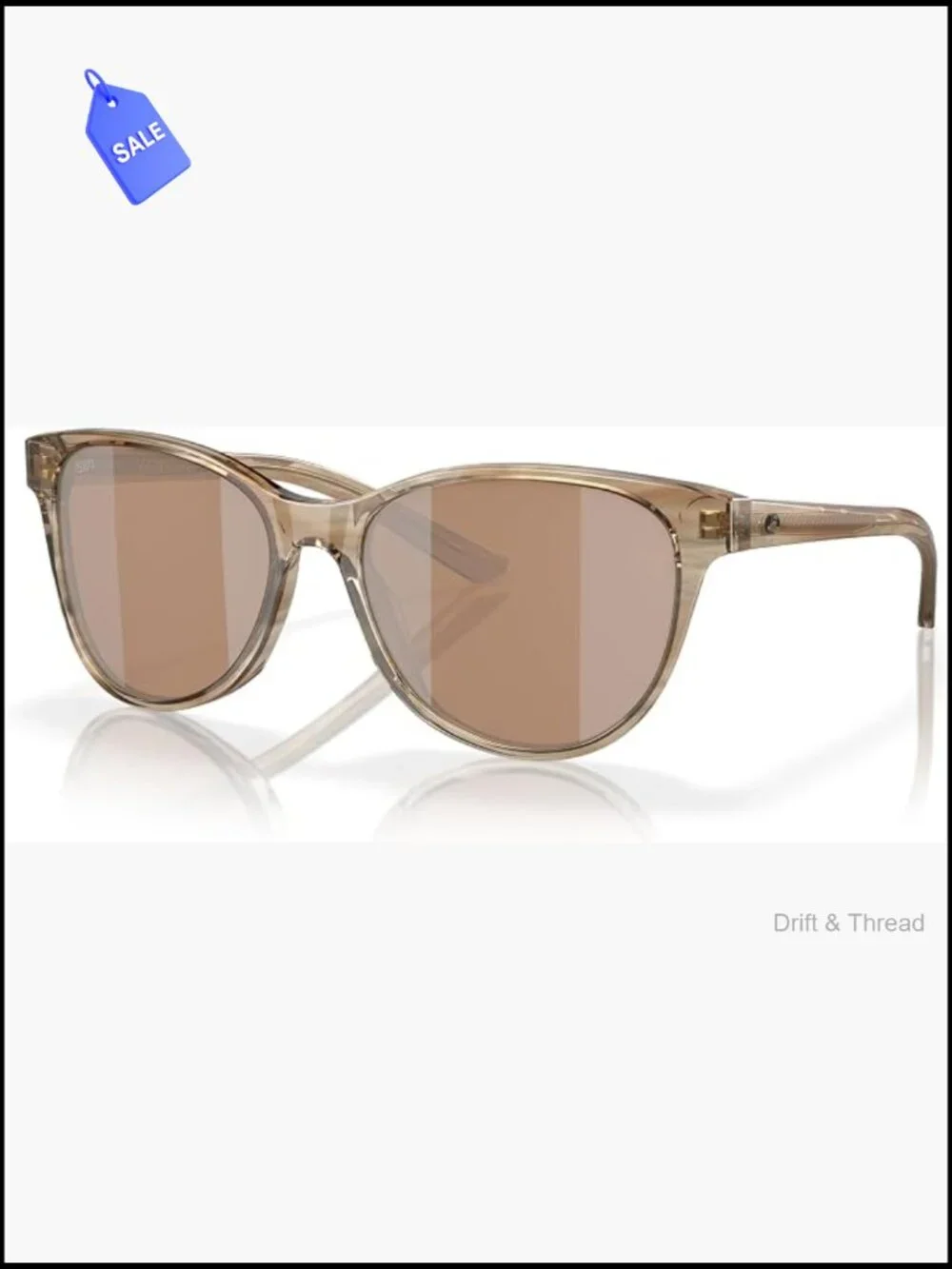 Cat Eye Acetate Sunglasses with Polarized 580G Glass Lenses
